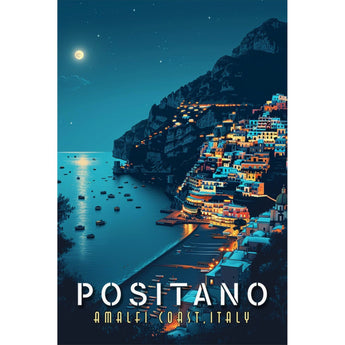 Amalfi Coast Positano Travel Print - Vacation Art Boutique