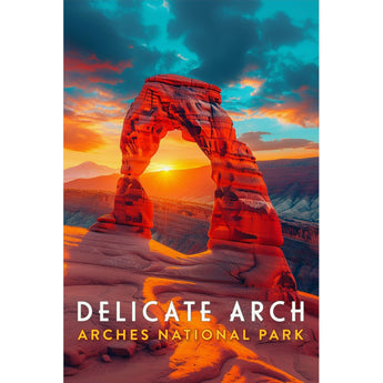 Arches National Park Delicate Arch Travel Print - Vacation Art Boutique