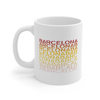 Barcelona Graphic Print Mug - Vacation Art Boutique