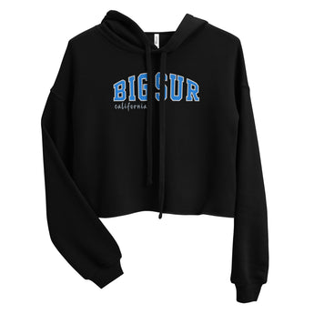 Big Sur Women's Crop Hoodie - Vacation Art Boutique