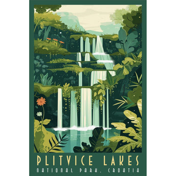 Croatia Plitvice Lakes National Park Travel Print - Vacation Art Boutique