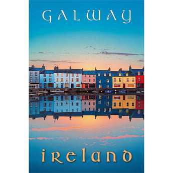 Galway Colorful Houses Travel Print - Vacation Art Boutique