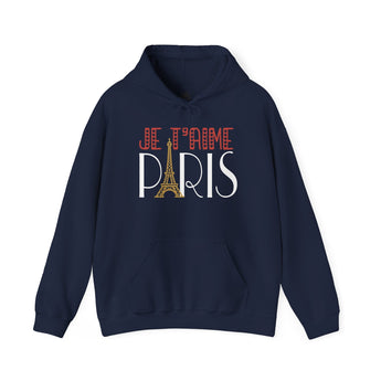 Je T'aime Paris Travel Hoodie - Vacation Art Boutique
