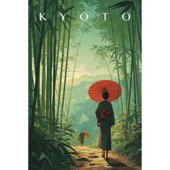 Kyoto Bamboo Grove Travel Print - Vacation Art Boutique