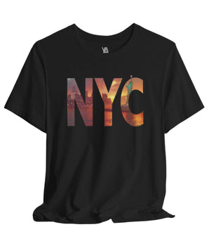 NYC Double Exposure Unisex Vacation T-Shirt - Vacation Art Boutique
