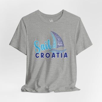 Sail Croatia Vacation T-Shirt - Vacation Art Boutique