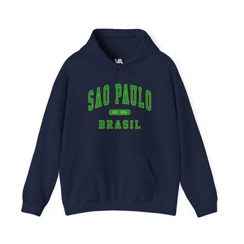 Sao Paulo Brazil Athletic Hoodie - Cozy Warm Brasil Culture Sweatshirt - Vacation Art Boutique
