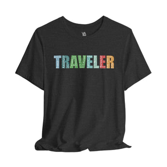 Traveler Word Art Vacation T-Shirt - Vacation Art Boutique
