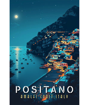 Amalfi Coast Positano Travel Print - Vacation Art Boutique