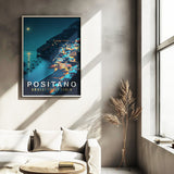 Amalfi Coast Positano Travel Print - Vacation Art Boutique