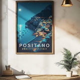 Amalfi Coast Positano Travel Print - Vacation Art Boutique