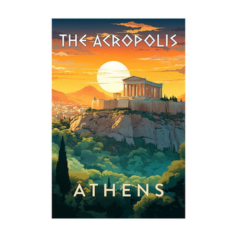 Ancient Acropolis Travel Print - Vacation Art Boutique