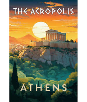 Ancient Acropolis Wall Art - Vacation Art Boutique