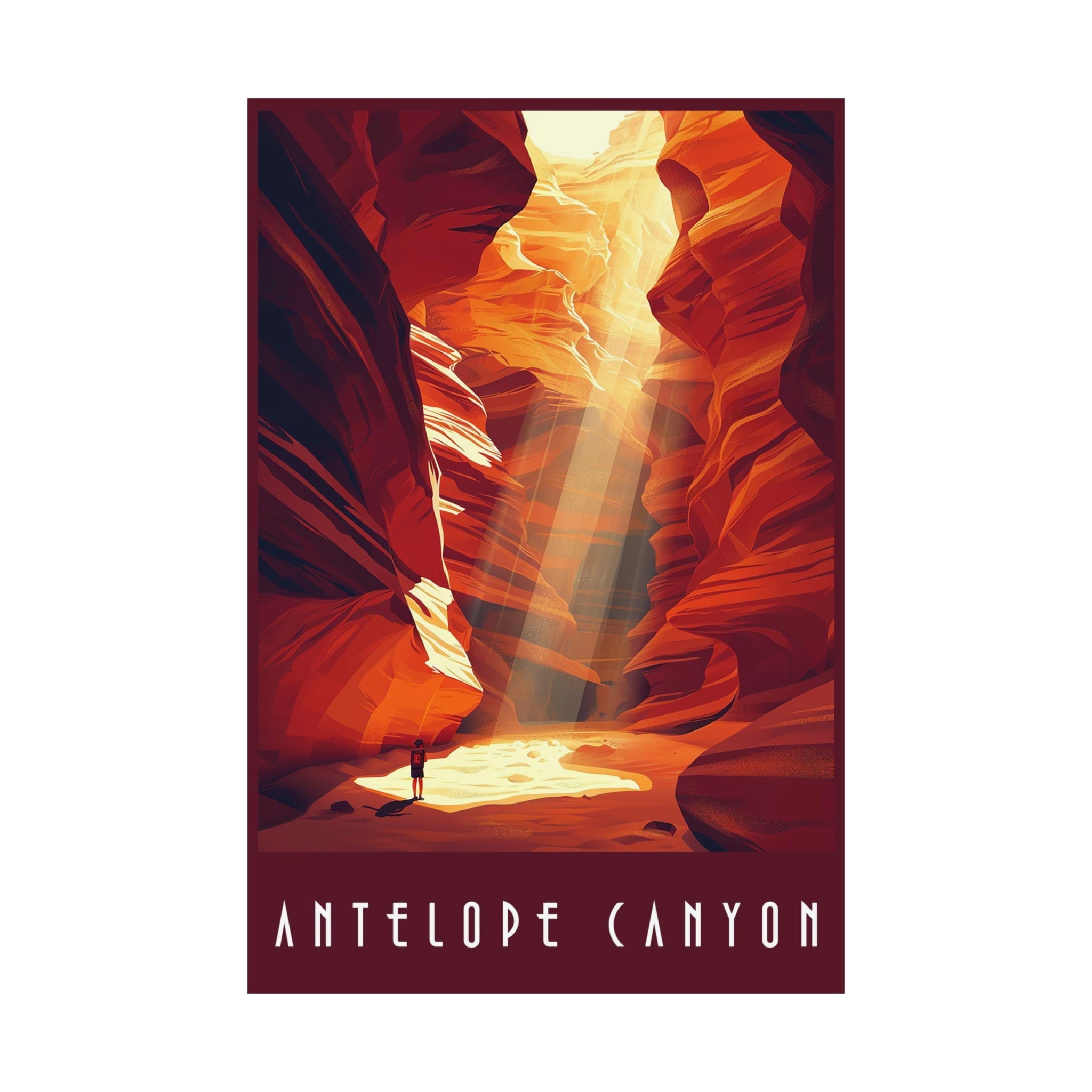 Antelope Canyon Travel Print - Vacation Art Boutique