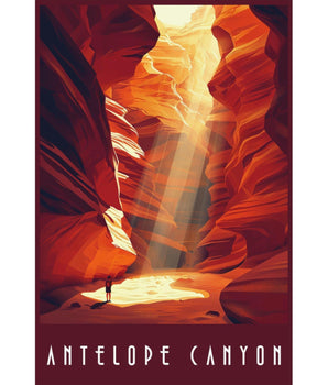 Antelope Canyon Travel Print - Vacation Art Boutique