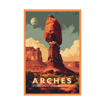 Arches National Park Balancing Rock Travel Print - Vacation Art Boutique