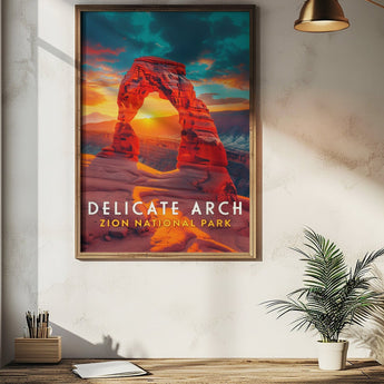 Arches National Park Delicate Arch Travel Print - Vacation Art Boutique