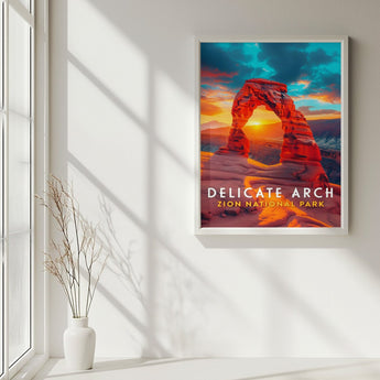 Arches National Park Delicate Arch Travel Print - Vacation Art Boutique