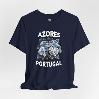 Azores Hydrangea Unisex Tee - Vacation Art Boutique