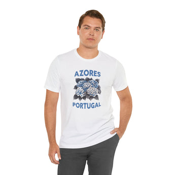 Azores Hydrangea Unisex Tee - Vacation Art Boutique