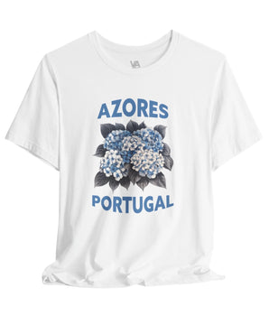 Azores Hydrangea Unisex Tee - Vacation Art Boutique