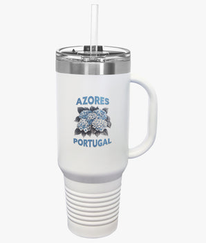 Azores Portugal Insulated Travel Mug - Vacation Art Boutique