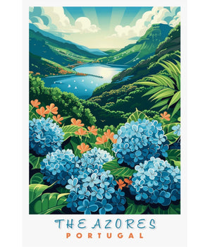 Azores Travel Print - Vacation Art Boutique
