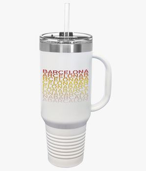 Barcelona Graphic Travel Mug - Vacation Art Boutique