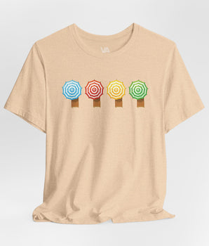Beach Umbrellas Vacation Tee - Vacation Art Boutique