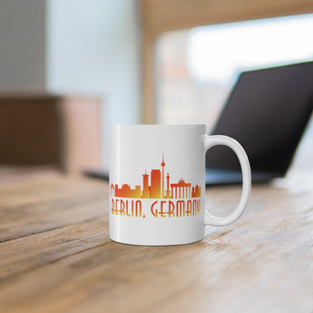 Berlin Skyline Silhouette Coffee Mug - Vacation Art Boutique