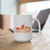 Berlin Skyline Silhouette Coffee Mug - Vacation Art Boutique