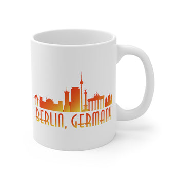 Berlin Skyline Silhouette Coffee Mug - Vacation Art Boutique