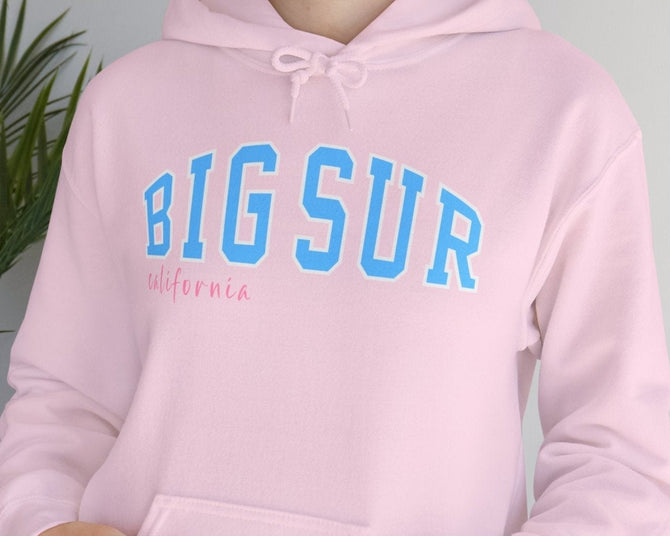 Big Sur California Athletic Vacation Hoodie - Vacation Art Boutique