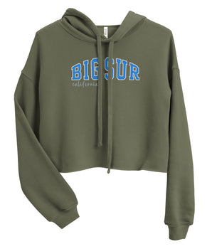 Big Sur Women's Crop Hoodie - Vacation Art Boutique