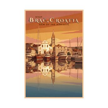 Brac Croatia Travel Wall Art - Vacation Art Boutique