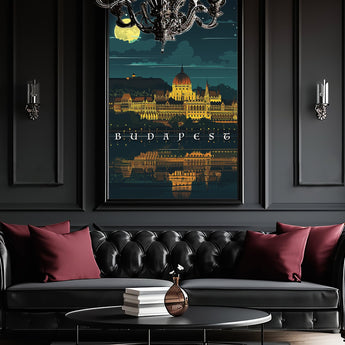 Budapest Buda Castle Travel Print - Vacation Art Boutique