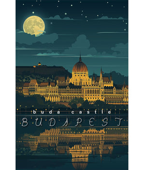 Budapest Buda Castle Wall Art - Vacation Art Boutique