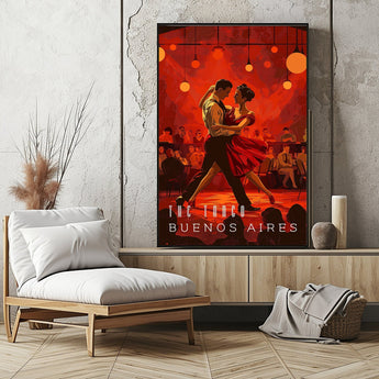 Buenos Aires Tango Travel Print - Vacation Art Boutique