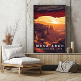 Canyonlands National Park Mesa Arch Travel Print - Vacation Art Boutique