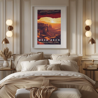 Canyonlands National Park Mesa Arch Travel Print - Vacation Art Boutique