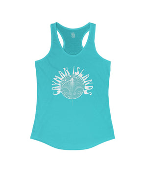 Cayman Islands Stingray Women's Racerback Tank - Vacation Art Boutique