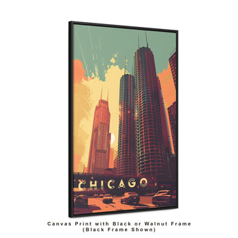 Chicago Skyline Travel Print - Vacation Art Boutique