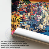 Cinque Terre Manarola Village Travel Print - Vacation Art Boutique