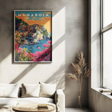 Cinque Terre Manarola Village Travel Print - Vacation Art Boutique