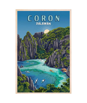 Coron Palawan Travel Wall Art - Vacation Art Boutique