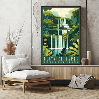 Croatia Plitvice Lakes National Park Travel Print - Vacation Art Boutique