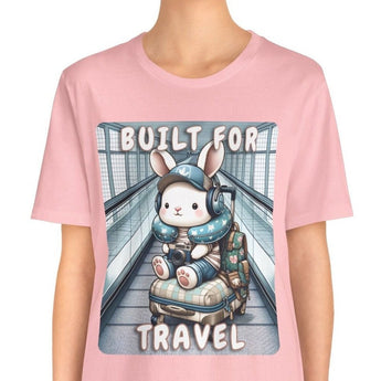 Cute Bunny Travel Unisex Tee - Vacation Art Boutique