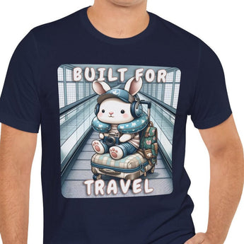 Cute Bunny Travel Unisex Tee - Vacation Art Boutique