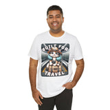 Cute Kitten Travel Unisex Tee - Vacation Art Boutique