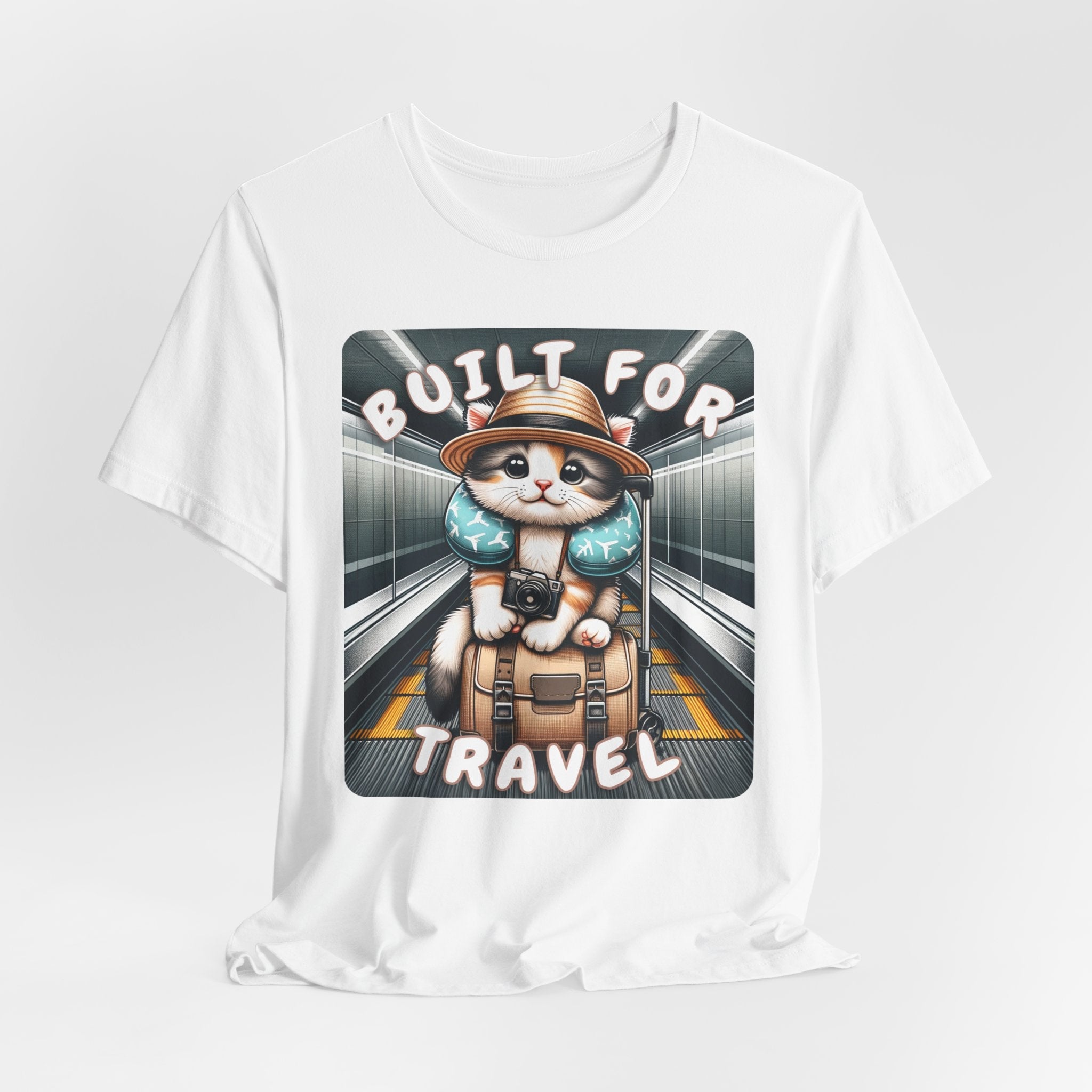 Cute Kitten Travel Unisex Tee - Vacation Art Boutique